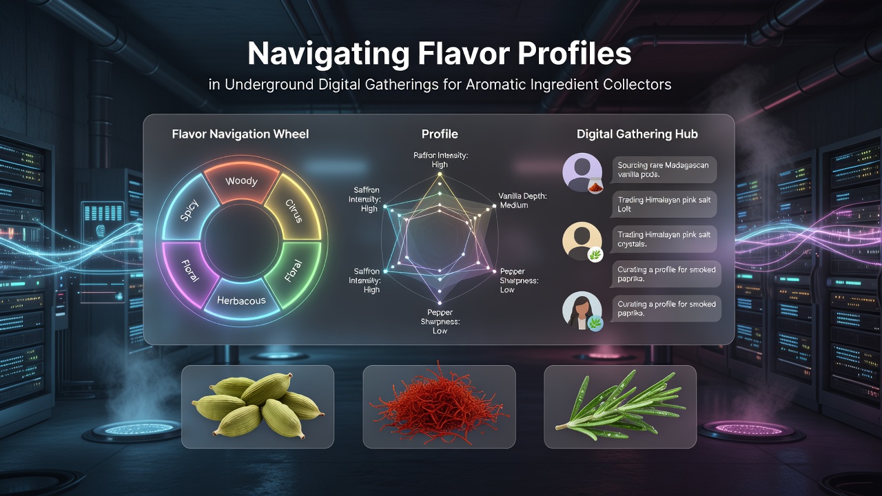Navigating Flavor Profiles in Underground Digital Gatherings for Aromatic Ingredient Collectors